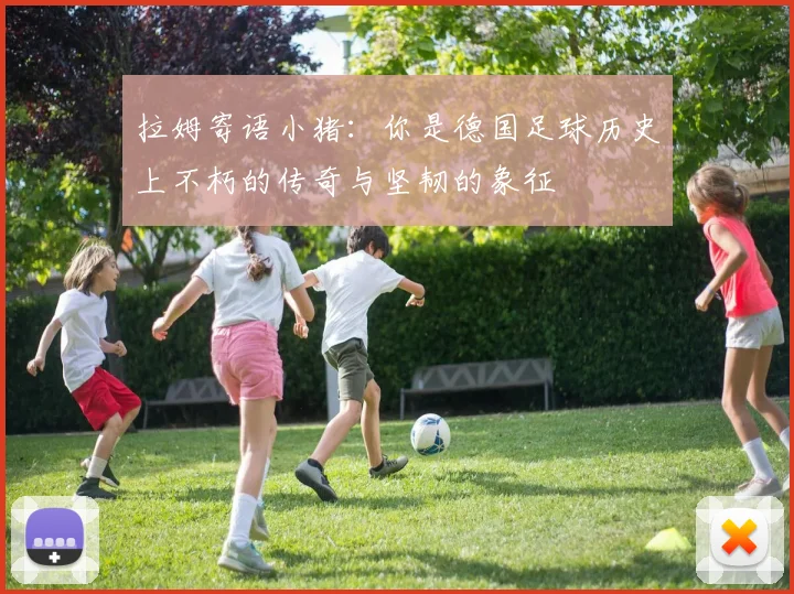 拉姆寄语小猪：你是德国足球历史上不朽的传奇与坚韧的象征